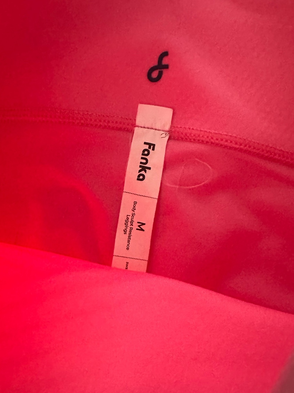 Fanka Body Sculpt Resistance Leggings in Sugar Pink size Medium EUC - Picture 8 of 10